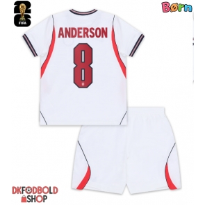 England Elliot Anderson #8 Hjemmebanesæt Børn VM 2026 Kort ærmer (+ korte bukser)